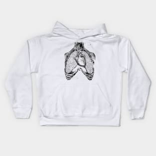 Human heart and lungs Kids Hoodie